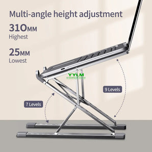 YYLM N8 Laptop Stand Aluminum Adjustable Portable Notebook Holder